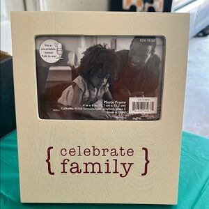 Celebrate Family Photo Frame - Cream